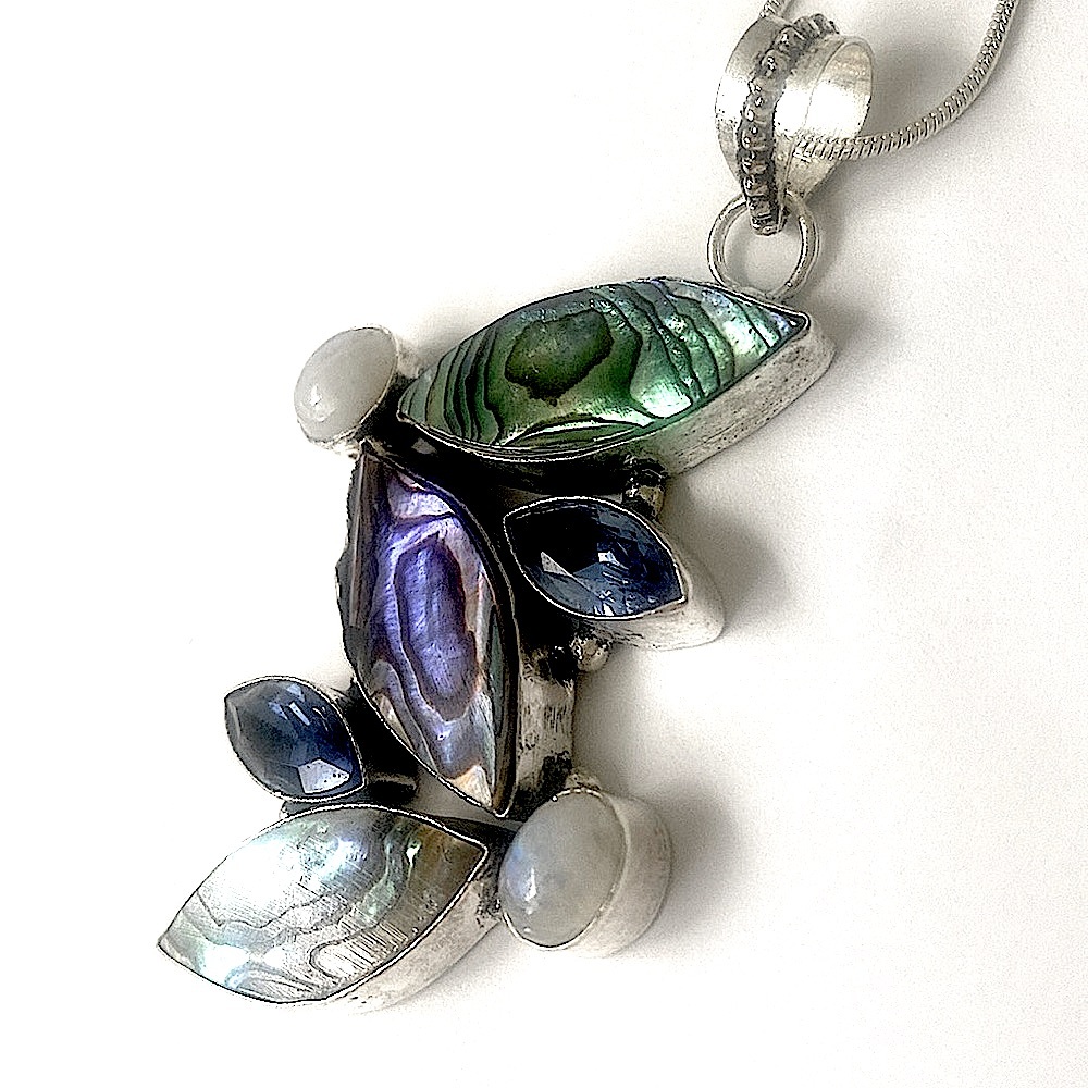 Beautiful Colors of the Sea Necklace.